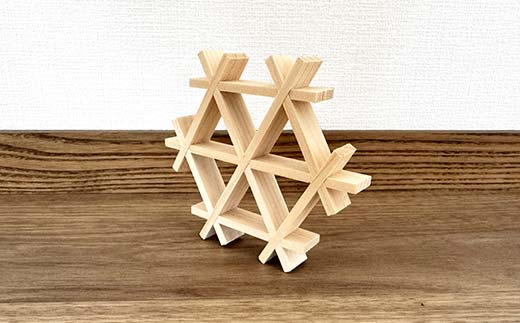 組子細工体験キット・小 HOKKAIDO WOOD 木 手作り 自然 伝統 F6S-524