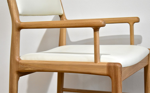 ダイニングチェア肘有 O-001AC HOKKAIDO WOOD 家具 ダイニング 椅子 いす イス F6S-563