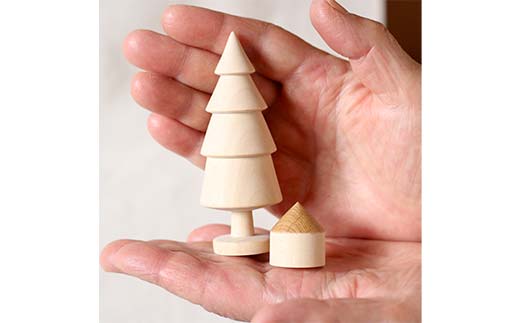 「木の森のささやき」- 北海道産天然木のハンドメイド置物 HOKKAIDO WOOD 天然木 インテリア 雑貨 ギフト 癒し F6S-475