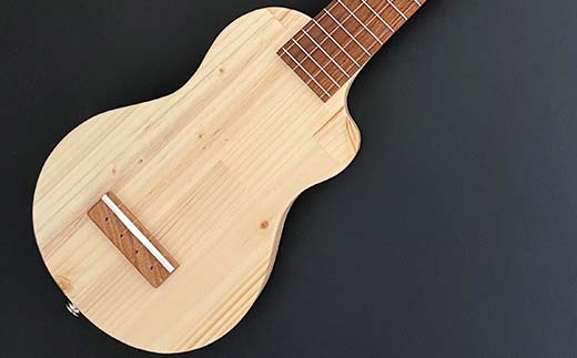 【ふるさと納税】サイレント・エレキウクレレ eleComCon 楽器 弦楽器 音楽 演奏 HOKKAIDO WOOD  F6S-205