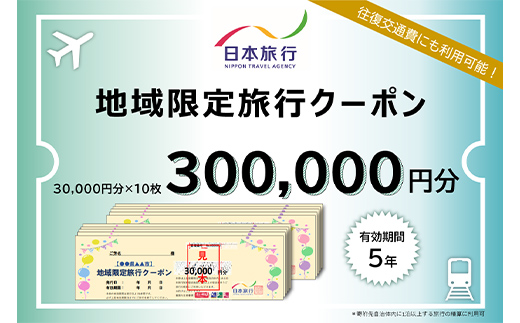 北海道 日本旅行 地域限定旅行クーポン 300,000円分 チケット 旅行 宿泊券 ホテル 観光 旅行 旅行券 宿泊 夏休み 冬休み F6S-144