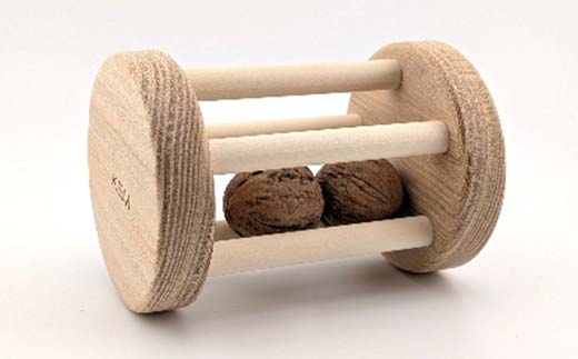 【ＫＥＭ】クルミコロコロL HOKKAIDO WOOD 木製 おもちゃ 知育玩具 クルミコロコロ 国産 北海道 木工 自然素材 子ども用 動きのある 遊び ナチュラル ギフト プレゼント F6S-710
