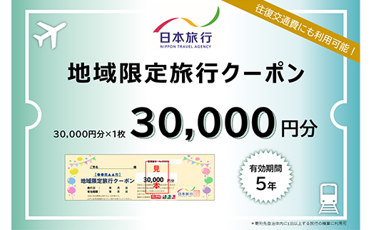 北海道 日本旅行 地域限定旅行クーポン 30,000円分 チケット 旅行 宿泊券 ホテル 観光 旅行 旅行券 宿泊 夏休み 冬休み F6S-140