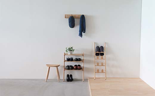 旭川家具 コサイン リーフラック 北海道タモ HOKKAIDO WOOD インテリア 木工 工芸品 F6S-504