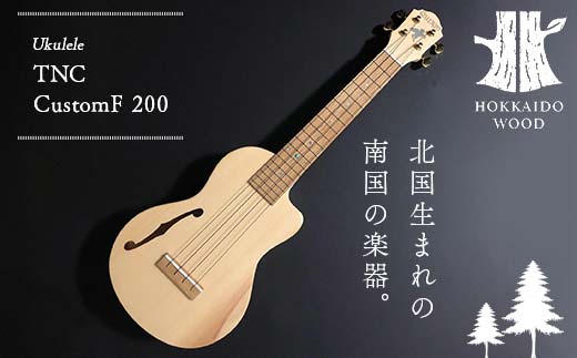 【ふるさと納税】TNC CustomF200 ウクレレ 楽器 弦楽器 音楽 演奏 HOKKAIDO WOOD  F6S-206