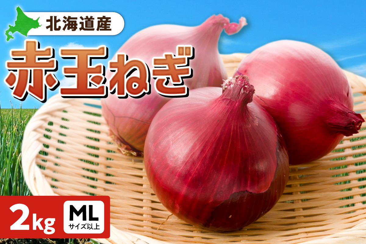赤玉ねぎ 北海道産 2kg MLサイズ以上 | たまねぎ 野菜 北海道 札幌市