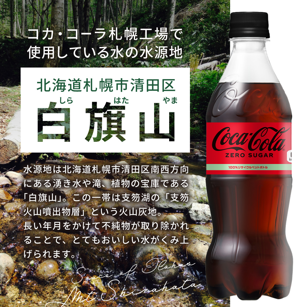 コカ・コーラ　ゼロ500mlPET×48本｜コカ・コーラ 飲料 ドリンク 飲み物 炭酸 ジュース 北海道 札幌市