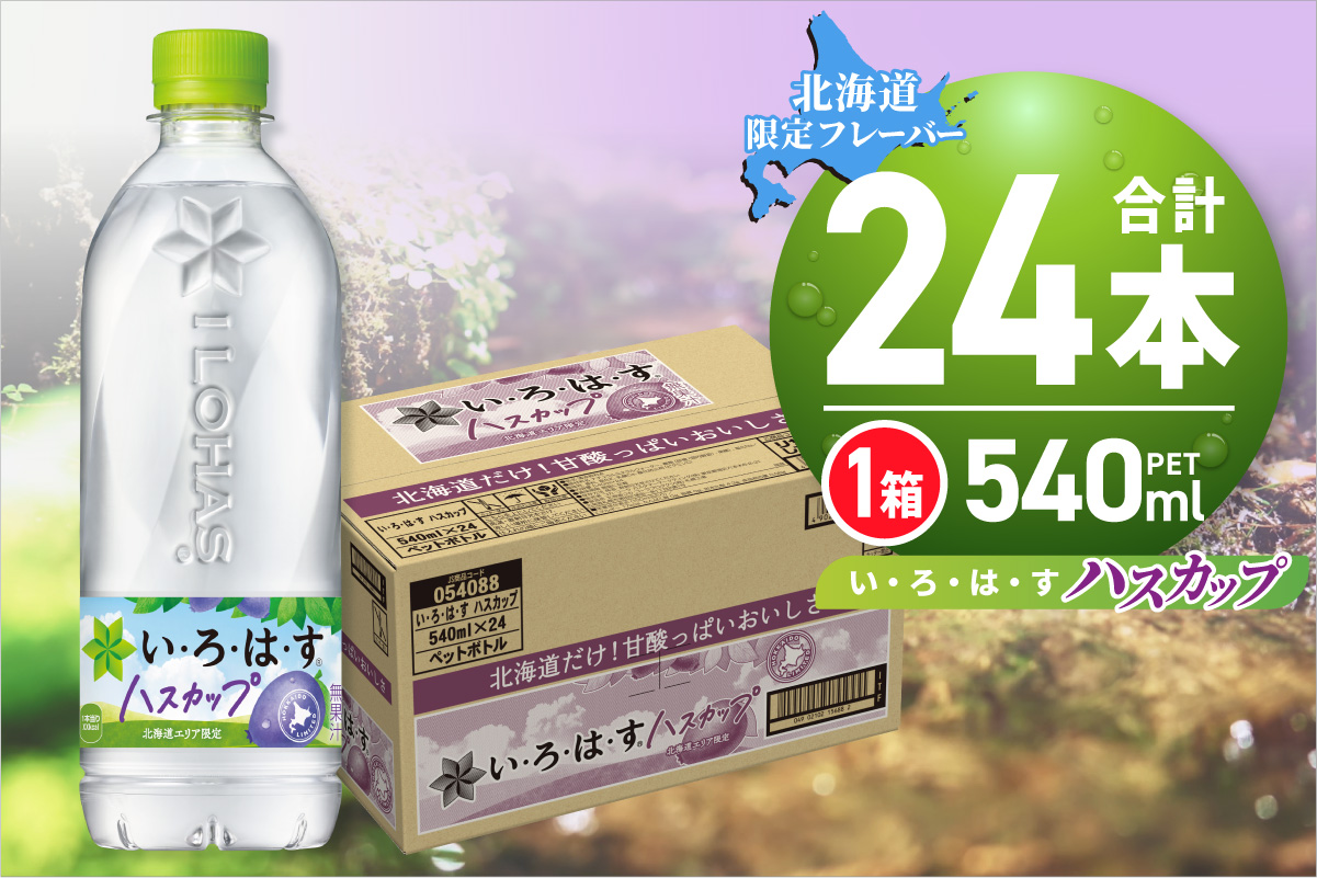 い・ろ・は・す ハスカップ　540mlPET×24本