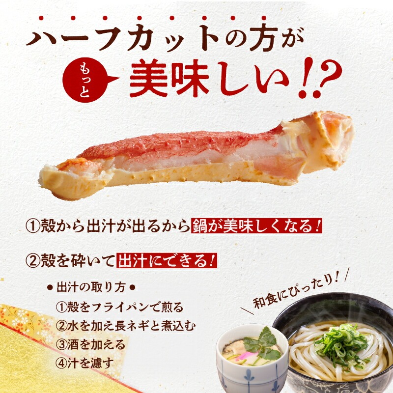 カット済み生ずわいがに　1ｋｇ（3Lサイズ）_HD065-008