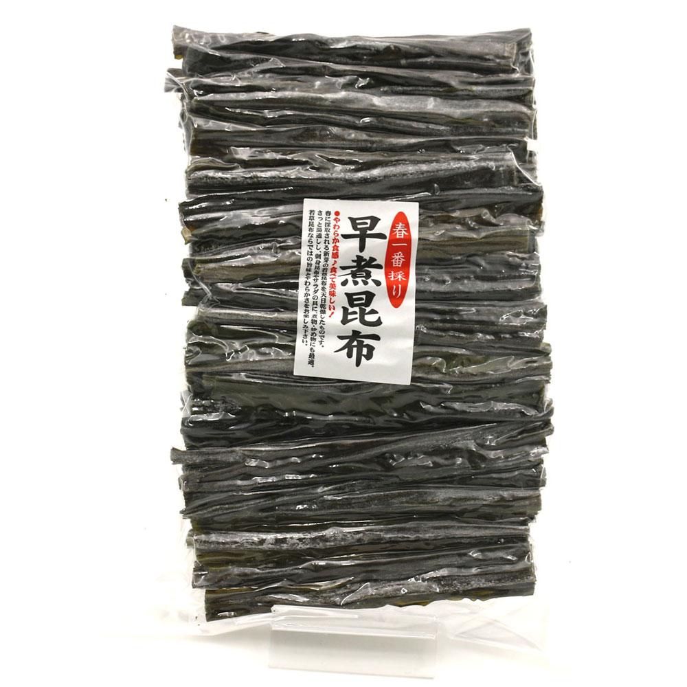 函館えさん昆布の会 北海道産 真昆布 早煮昆布 120g(15cmカット)チャック付袋入_HD122-025