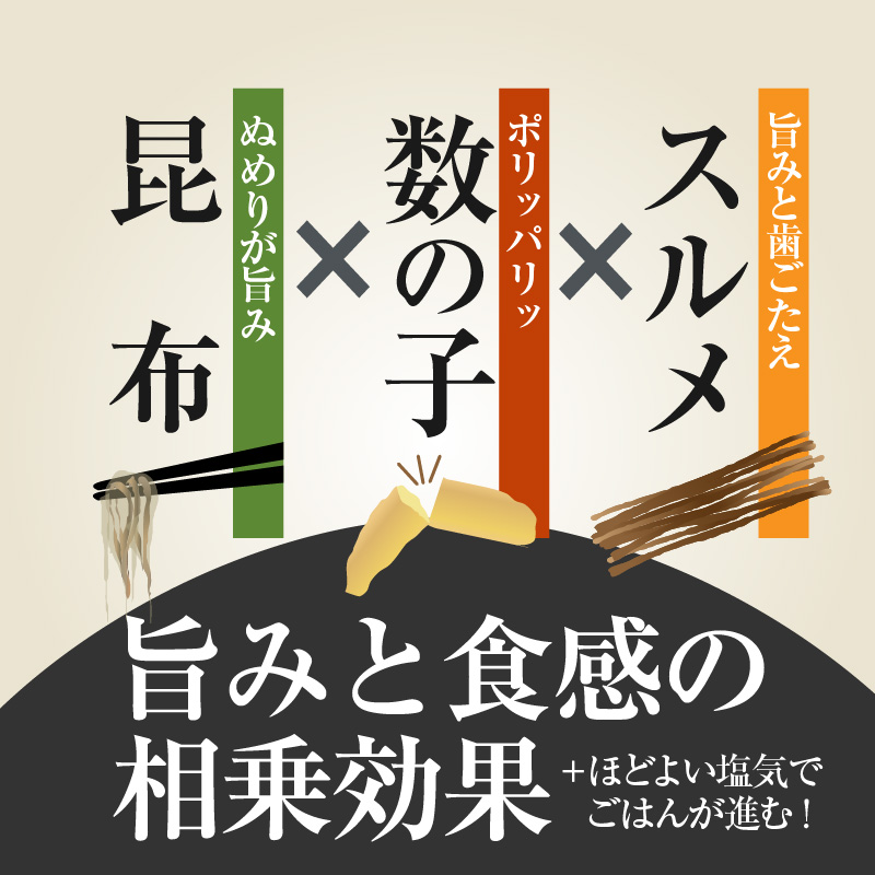 数の子松前漬白造り 1.6kg 味付 白醤油 秘伝のタレ 保存食 歯ごたえ 食感 おつまみ 酒の肴  北海道 函館市 送料無料_HD109-015