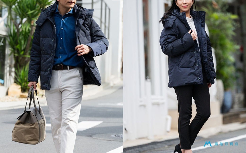 【XLサイズ】 【藤巻百貨店】 HOKKAIDO DOWN×CENTENA （ネイビー） 北海道ダウンコート XL 【2026年12月上旬より順次発送】ダウン ダウンコート コート ダウンジャケット 北海道 小樽市