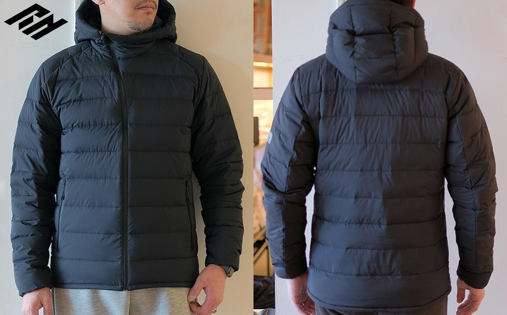 北海道ダウン Retar Nuy/レタールヌイ【ブラック】 ライトダウンパーカー 男女兼用