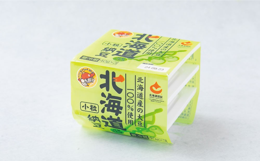 ヤマダイフーズ 北海道納豆 （3パック×12個）×1ケース 合計36パック 【決済より7日程度で発送】 納豆 大豆 小粒 たれ付 ご飯のお供 料理 発酵食品 冷蔵 国産