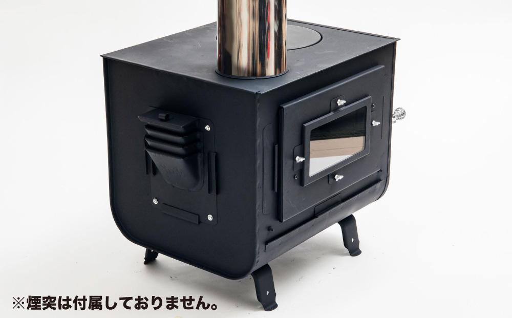 新保製作所 ミニ薪ストーブ3面窓付”チョッパー”煙突上出し｜JAL 