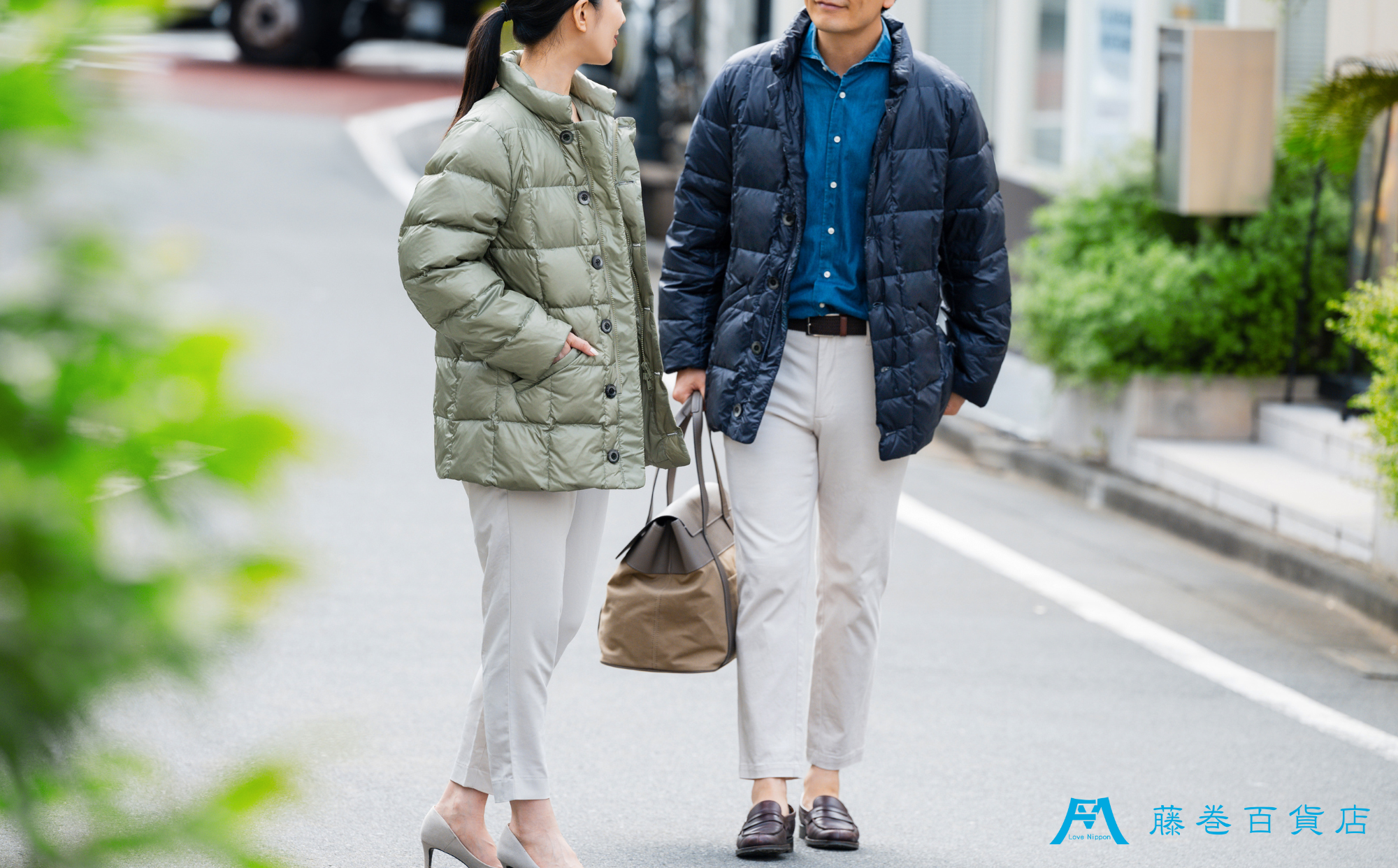 【XLサイズ】【藤巻百貨店】 HOKKAIDO DOWN×CENTENA （ピスタチオ） 北海道ダウンジャケット ダウンジャケット メンズ レディース アウター コンパクト 超軽量 羽毛 フードなし 男性 女性 北海道 小樽市