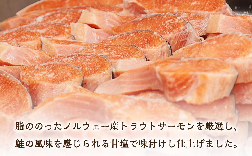 真空 甘塩 サーモン 8切れ 約1.2kg トラウトサーモン