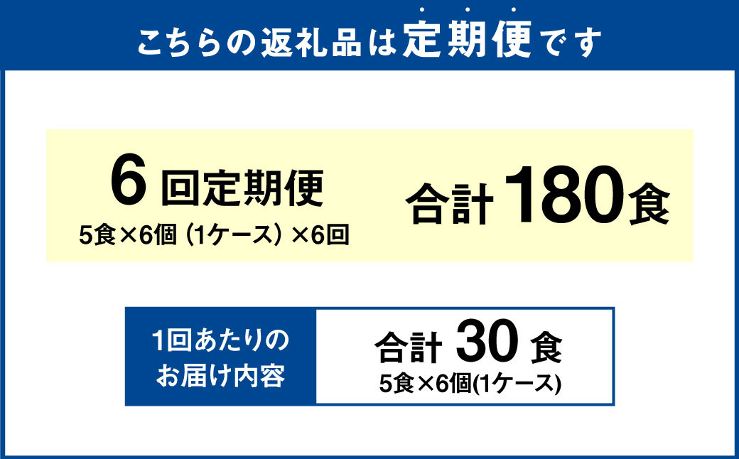 【6回定期便】みそ味ラーメン 北海道 5食×6個（1ケース） 計180食 ラーメン 拉麺 味噌ラーメン みそラーメン 味噌 みそ インスタント インスタントラーメン 即席 即席麺 即席袋麺 定期便 小樽市 常温