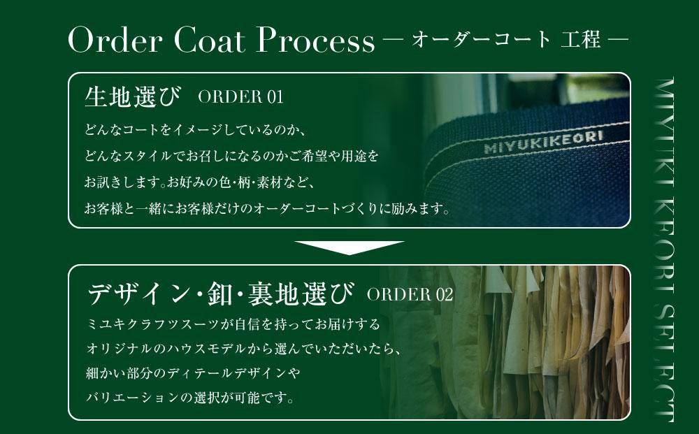 御幸毛織セレクト 高級服地 オーダーコート お仕立券 MS005