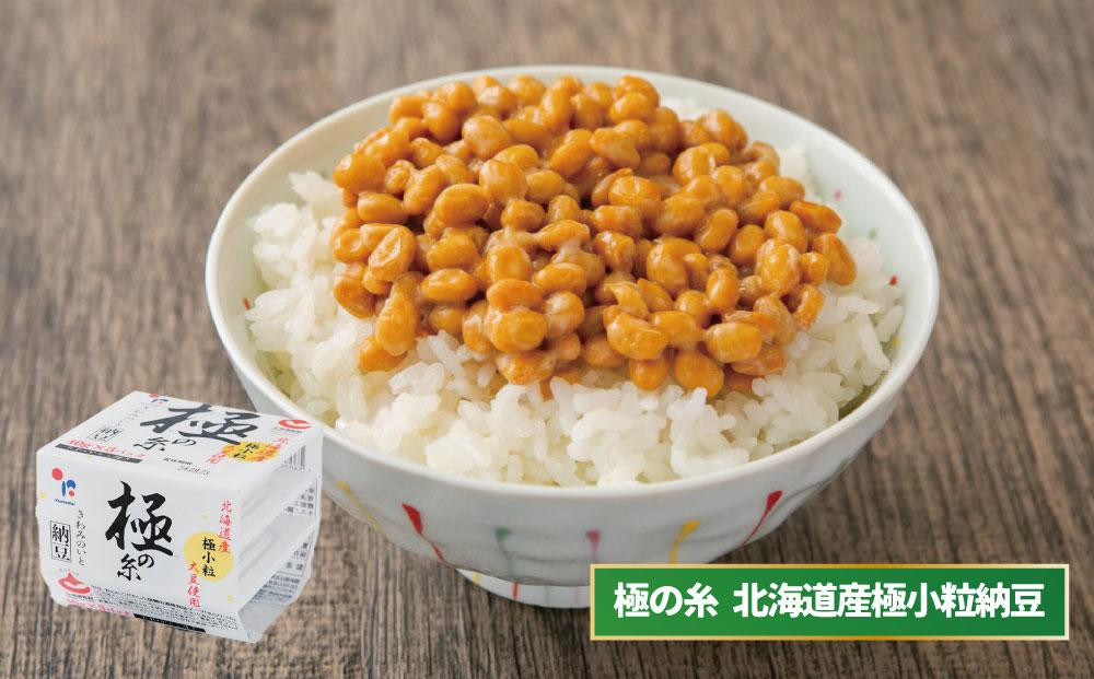 ヤマダイフーズ 人気納豆2種セット 【 極の糸 北海道産極小粒納豆 1ケース（12個） 】+【 でっかいひきわり!! 納豆  1ケース（12個） 】合計2ケース（24個）