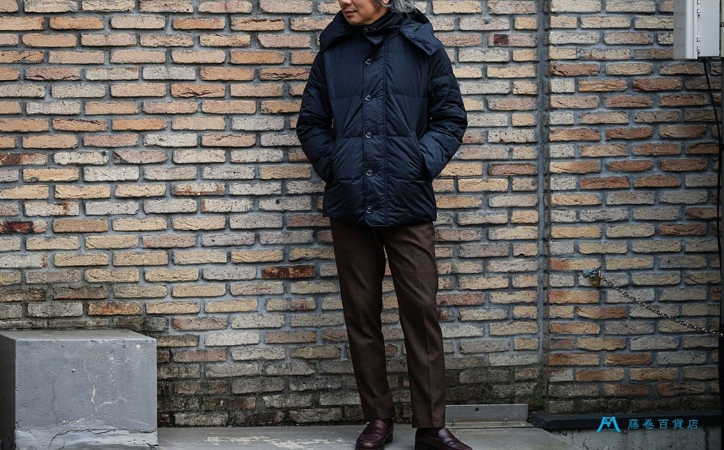 【XLサイズ】 【藤巻百貨店】 HOKKAIDO DOWN×CENTENA （ネイビー） 北海道ダウンコート XL 【2026年12月上旬より順次発送】ダウン ダウンコート コート ダウンジャケット 北海道 小樽市