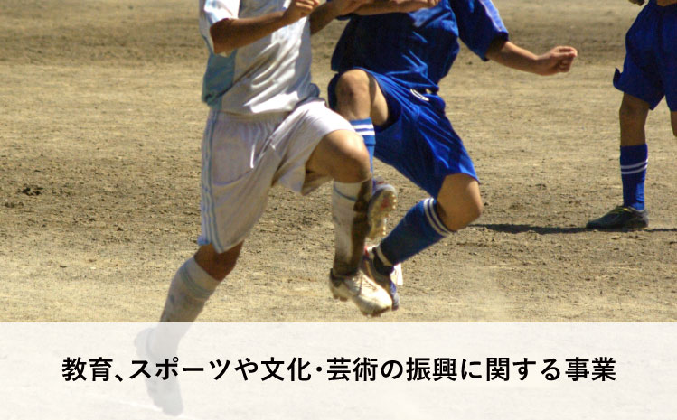 教育、スポーツや文化・芸術の振興に関する事業