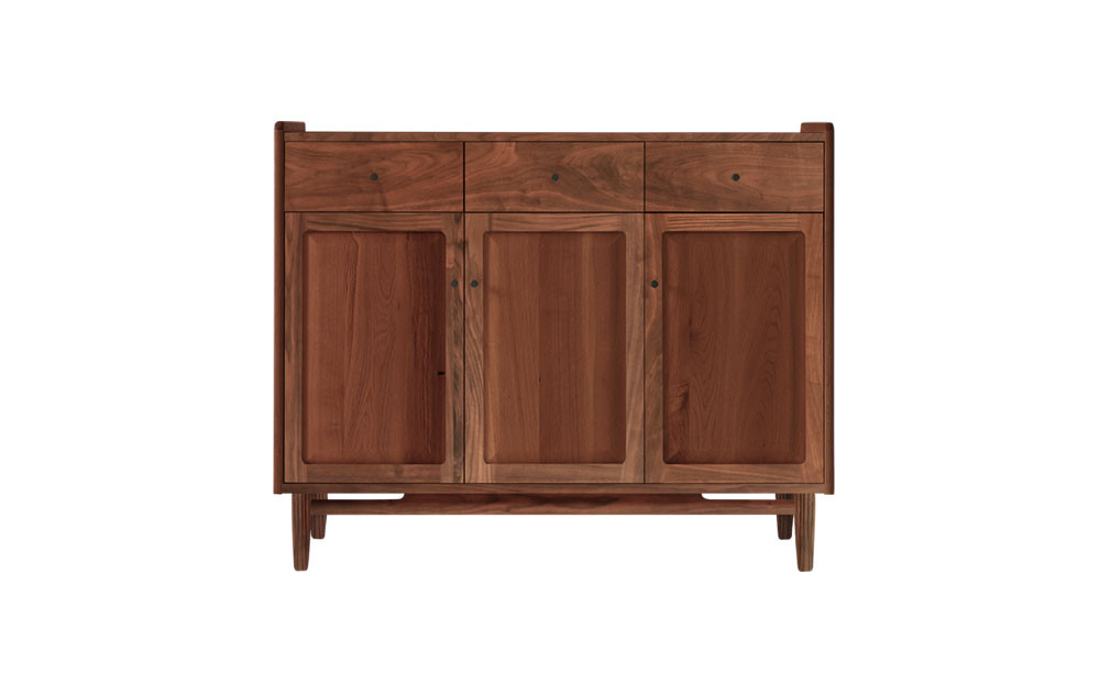 旭川家具 MUKU工房オリジナル ジャム カウンターボード 120 ウォールナット_04902