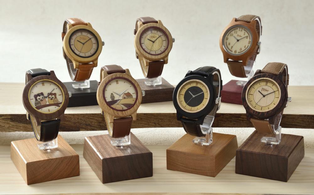 木製腕時計　文字盤ツートンタイプ　ＵＴ−２ＨＹ−Ｎナラ