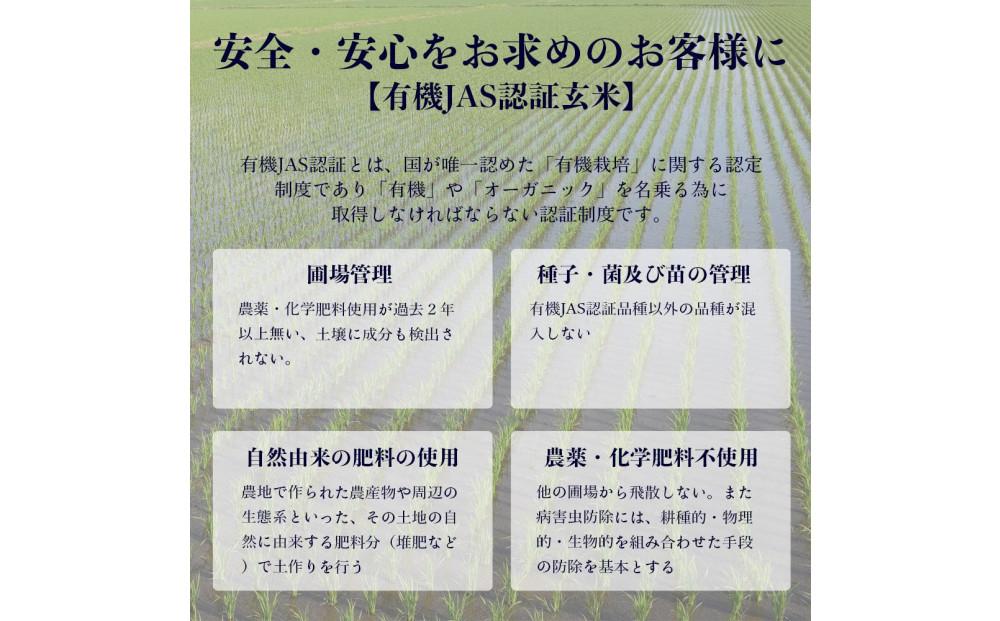 【令和６年産・玄米・真空パック・有機農産物】 あさひかわ産 ななつぼし玄米 ２kg×３袋 計６kg 【 お米 米 こめ コメ 食品 人気 北海道 旭川市 】_03124