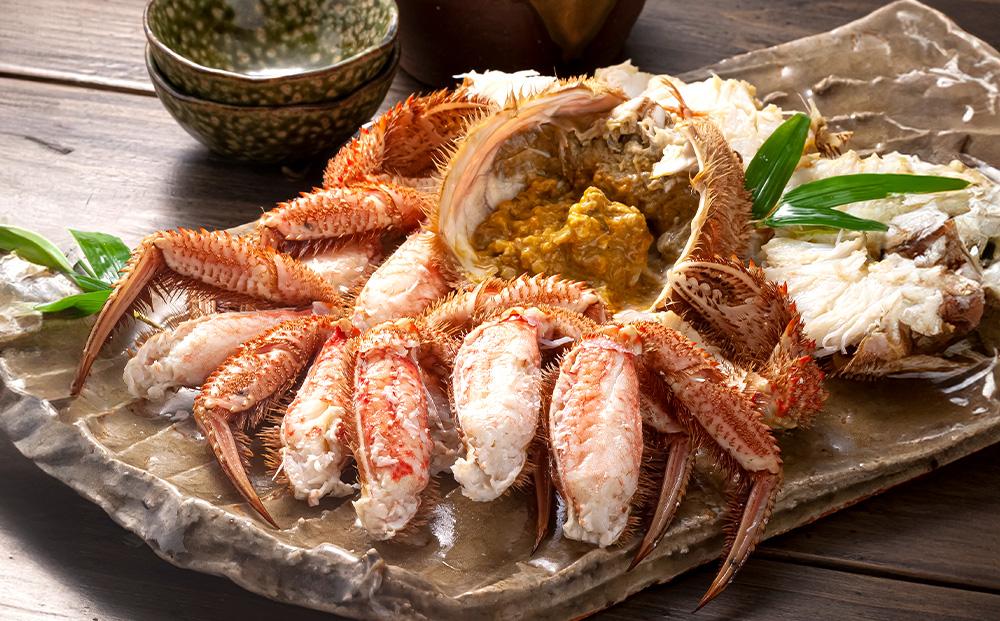 【着日指定可】北海道オホーツク産海明け活毛ガニ　ボイル未冷凍配送(チルド 冷蔵配送)　500g前後　2尾　_03500