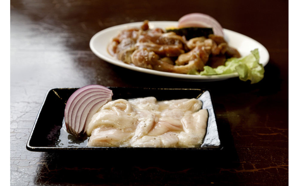 焼肉　魂　塩ホルモン100g×2　ジンギスカン280g×2_04956