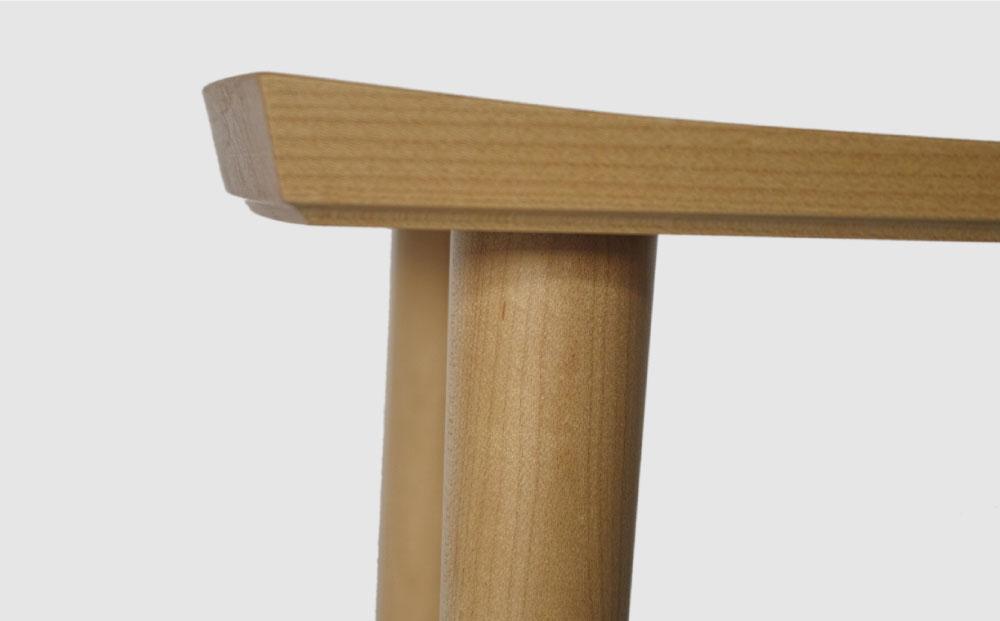 天然木使用 木製 スツール(角)（メープル） 3kg 椅子_01739