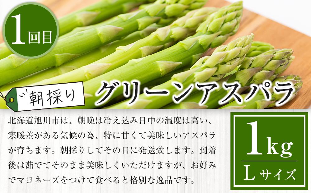 【先行予約】旬の野菜・フルーツ定期便B 3ヶ月(アスパラ・メロン・玉ねぎ・じゃがいも) (2025年5 月下旬から順次発送開始予定) 【 野菜 アスパラ グリーンアスパラ アスパラガス いも 芋 赤肉 メロン フルーツ 果物 旭川市ふるさと納税 北海道ふるさと納税 旭川市 北海道 お取り寄せ 送料無料 定期便 頒布会 冷蔵配送 クール便 】_04538