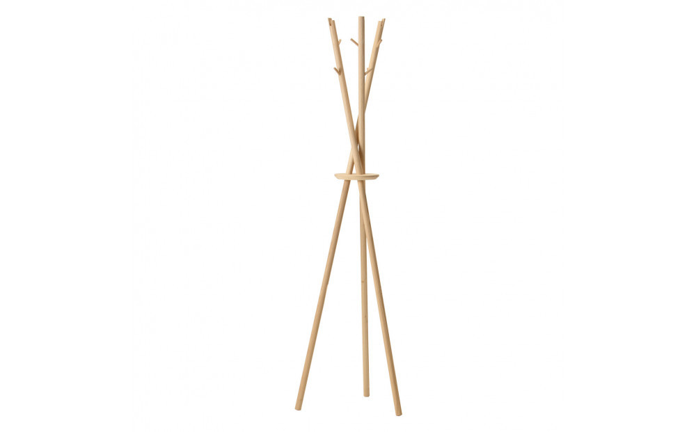 旭川家具 コサイン Tepee コートスタンド ナチュラル【 旭川家具 北海道 旭川市 木製 家具 コートラック 玄関収納 組み立て式  選べるカラー シンプル 手作り 北欧 おしゃれ 天然木 無垢 】_04915