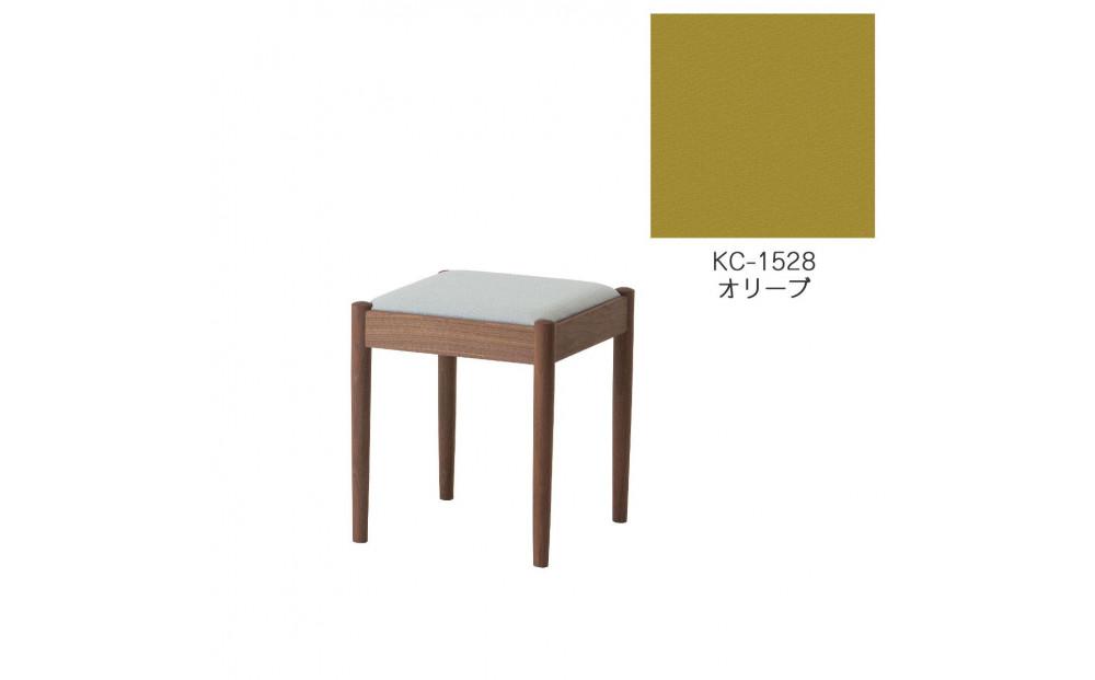 旭川家具　コサイン　フォルクスツール ウォルナット　KCオリーブ_03603