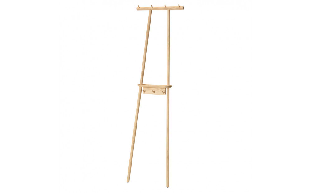 旭川家具 コサイン Tepee デイリーラック ナチュラル【旭川家具 北海道 旭川市 木製 家具 コートラック 玄関収納  組み立て式  選べるカラー シンプル 手作り 北欧 おしゃれ 天然木 無垢 】_04925