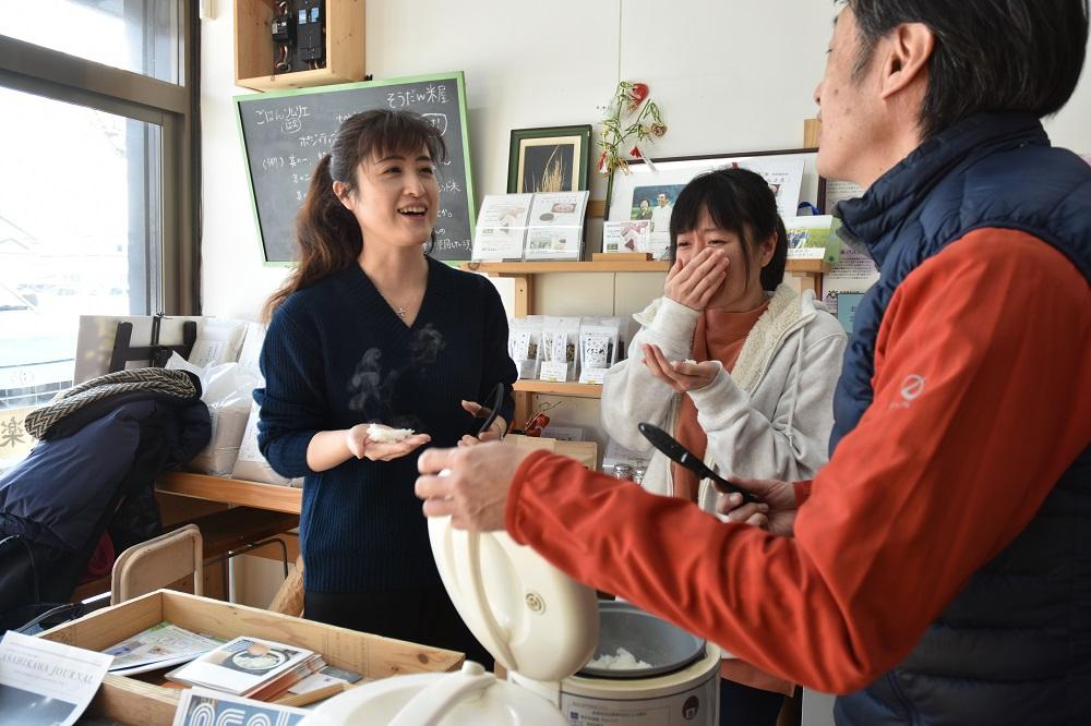 上森米穀店：道産米試食＆米袋でオリジナルエコバッグ作り体験（1人分）