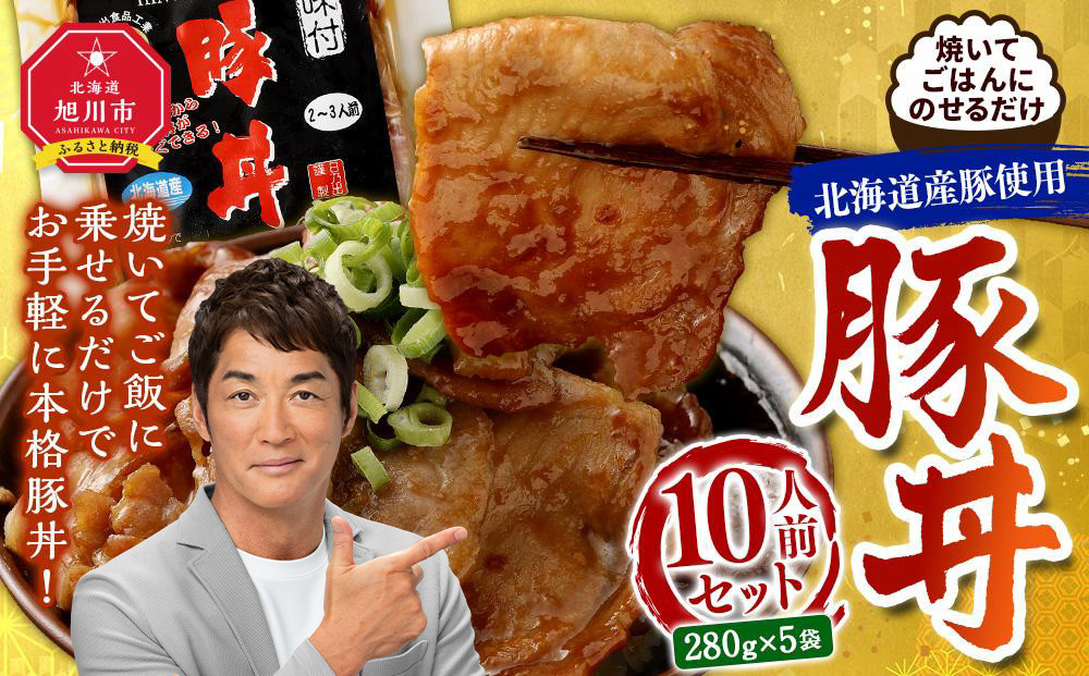 北海道産豚使用！焼いてごはんに乗せるだけ！豚丼10人前セット_00101
