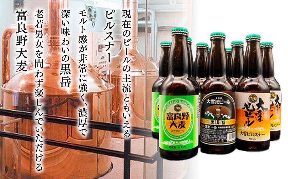 【父の日ギフト】大雪地ビールセット（ピルスナー×4本／黒岳×4本／富良野大麦×4本）_04132