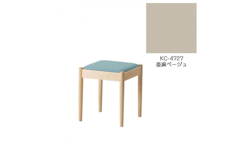 旭川家具　コサイン　フォルクスツール メープル　KC亜麻ベージュ_03578