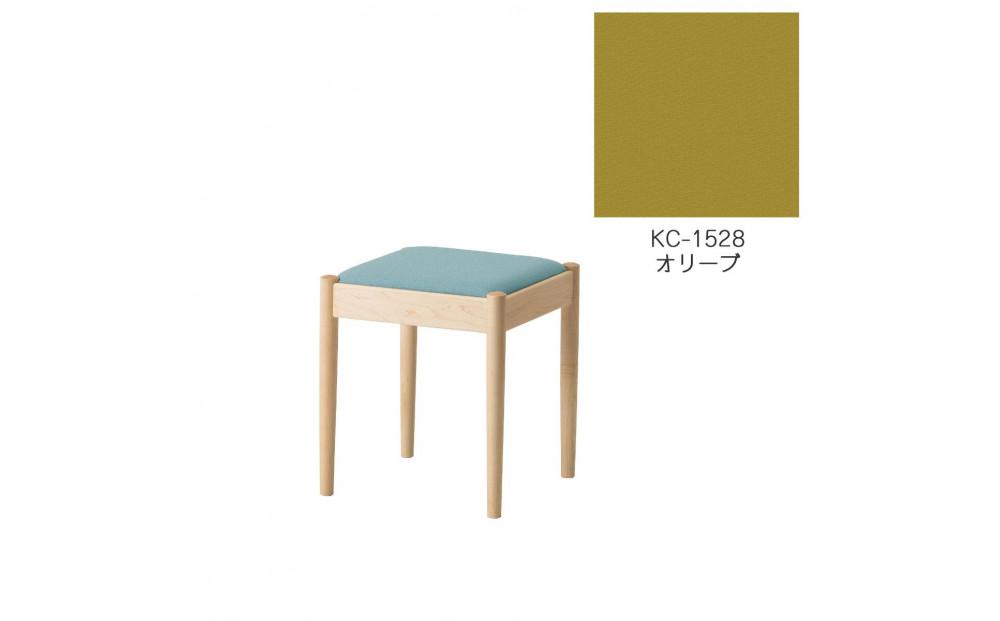 旭川家具　コサイン　フォルクスツール メープル　KCオリーブ_03582