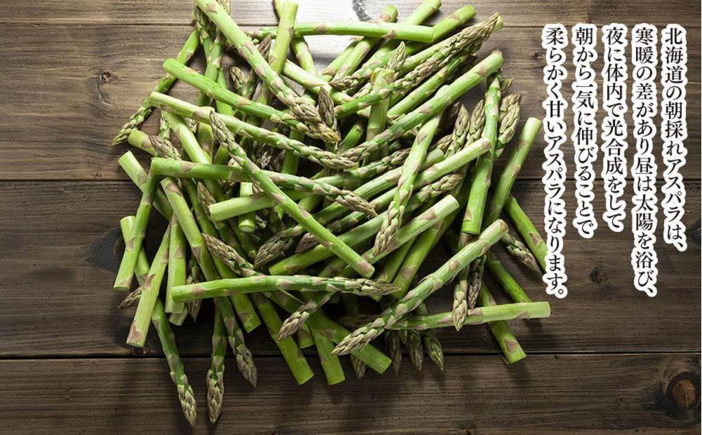 ◆2026年先行予約◆【訳あり】露地物朝採りアスパラ 750g×1 　鮮度保持フィルム入り(5月中旬発送開始予定) 【 アスパラ アスパラガス 朝採り とれたて 野菜 旬 小分け 保存 産直 産地直送 お取り寄せ 旭川市 北海道 】_04751