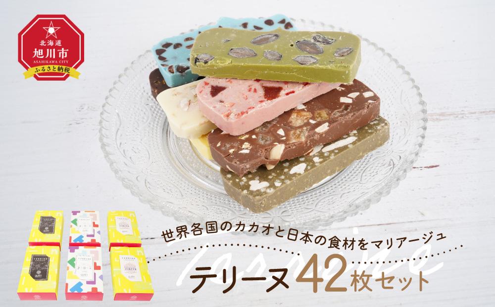 世界各国のカカオと日本の食材をマリアージュ　テリーヌ42枚セット_04254 【 チョコ チョコレート 菓子 お菓子 おかし スイーツ デザート 洋菓子 詰め合わせ 詰合せ セット お楽しみ 旭川 北海道 送料無料 おすすめ 人気 食品 】