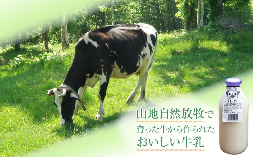 【12ヶ月定期便】斉藤牧場の山地自然放牧牛乳（900ml×2本×12回）_00578