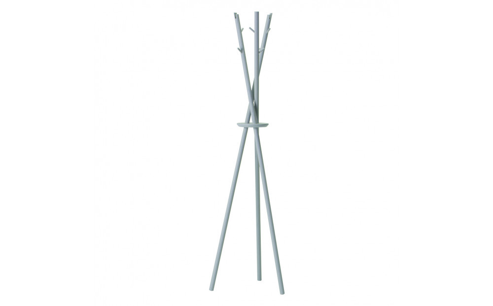 旭川家具 コサイン Tepee コートスタンド ブルー【 旭川家具 北海道 旭川市 木製 家具 コートラック 玄関収納 組み立て式  選べるカラー シンプル 手作り 北欧 おしゃれ 天然木 無垢 】_04919