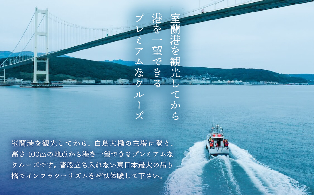 白鳥大橋主塔登頂クルーズ 標準コースチケット 大人2名様　 MROX008