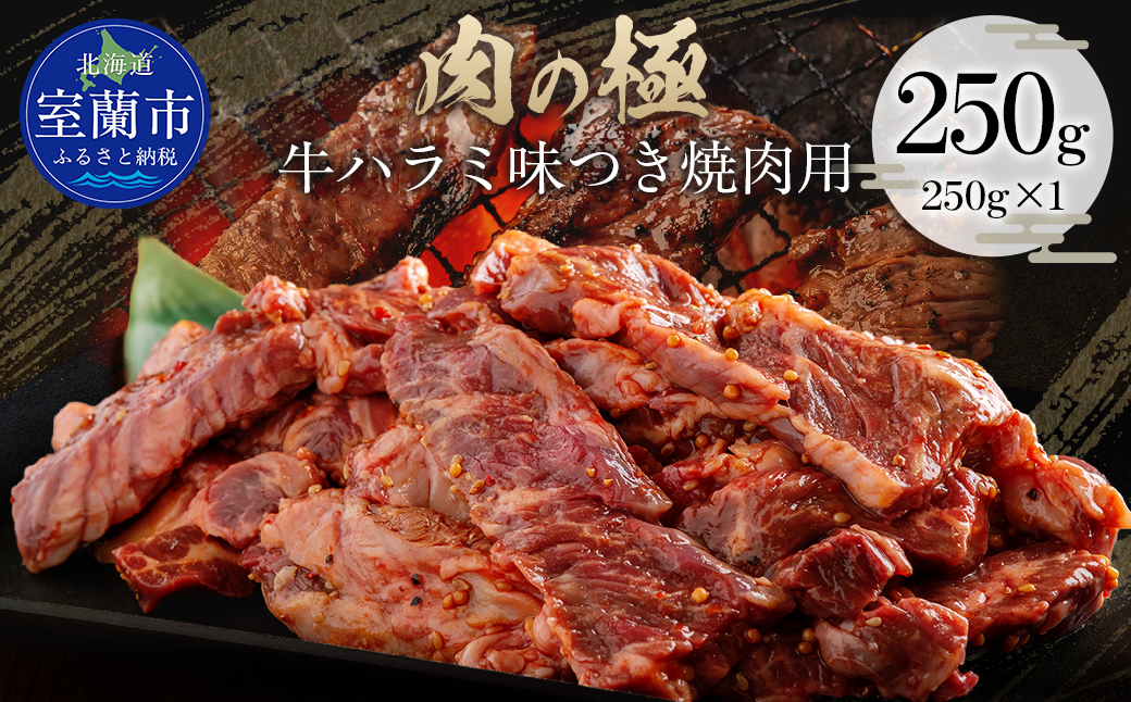 牛ハラミ味つき焼肉用 250g (250g×1) MROBM035