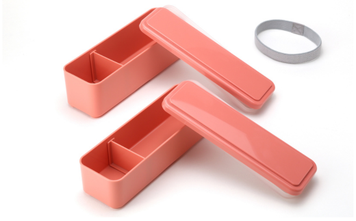 GEL-COOL お弁当箱 スリムモデル マカロンピンク MROK006-4