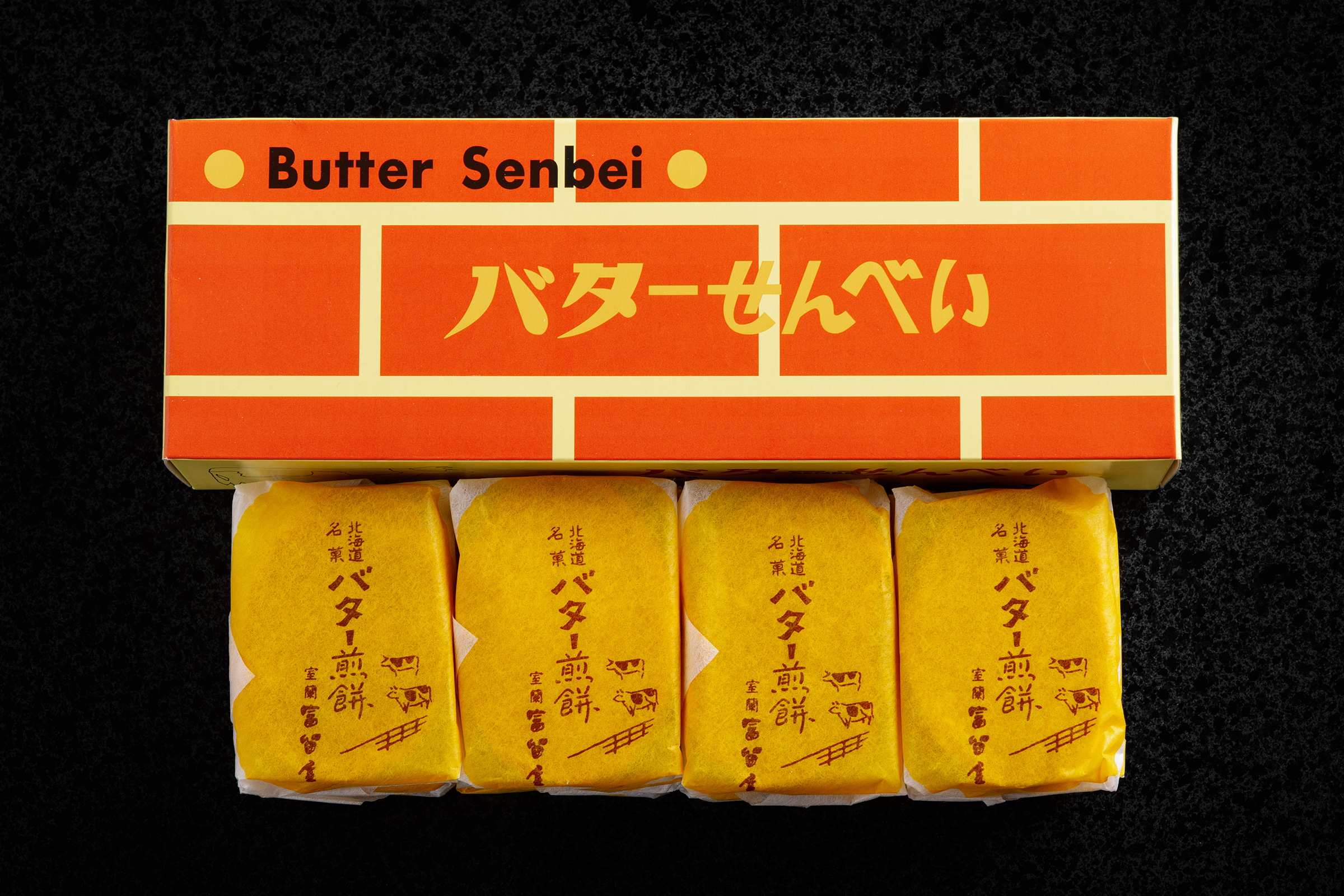 【定期便4回】バター煎餅 4枚包み×12個・チーズ煎餅 4枚包み×12個 MROT005