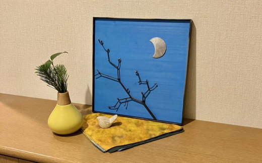 作品「梵（そよぎ）〜春」 S 約310×310mm 【 彫刻 作品 芸術 鉄 壁掛け オブジェ 】 MROBB001